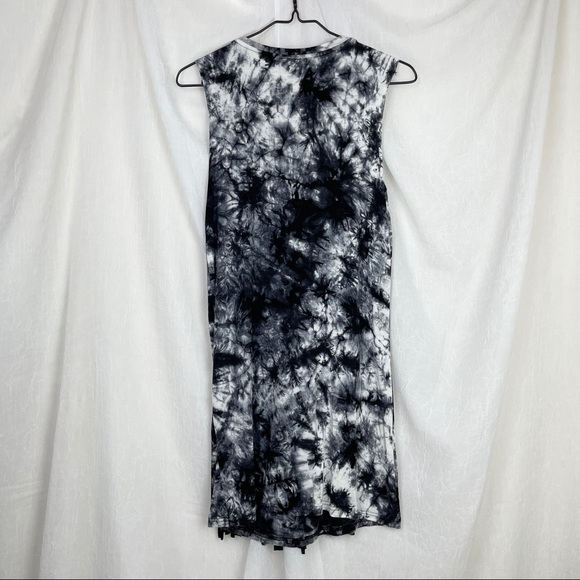 Tie-Dye Fringe Tunic Shirt Dress - Picture 5 of 8